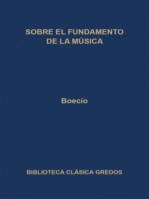 cover image of Sobre el fundamento de la música